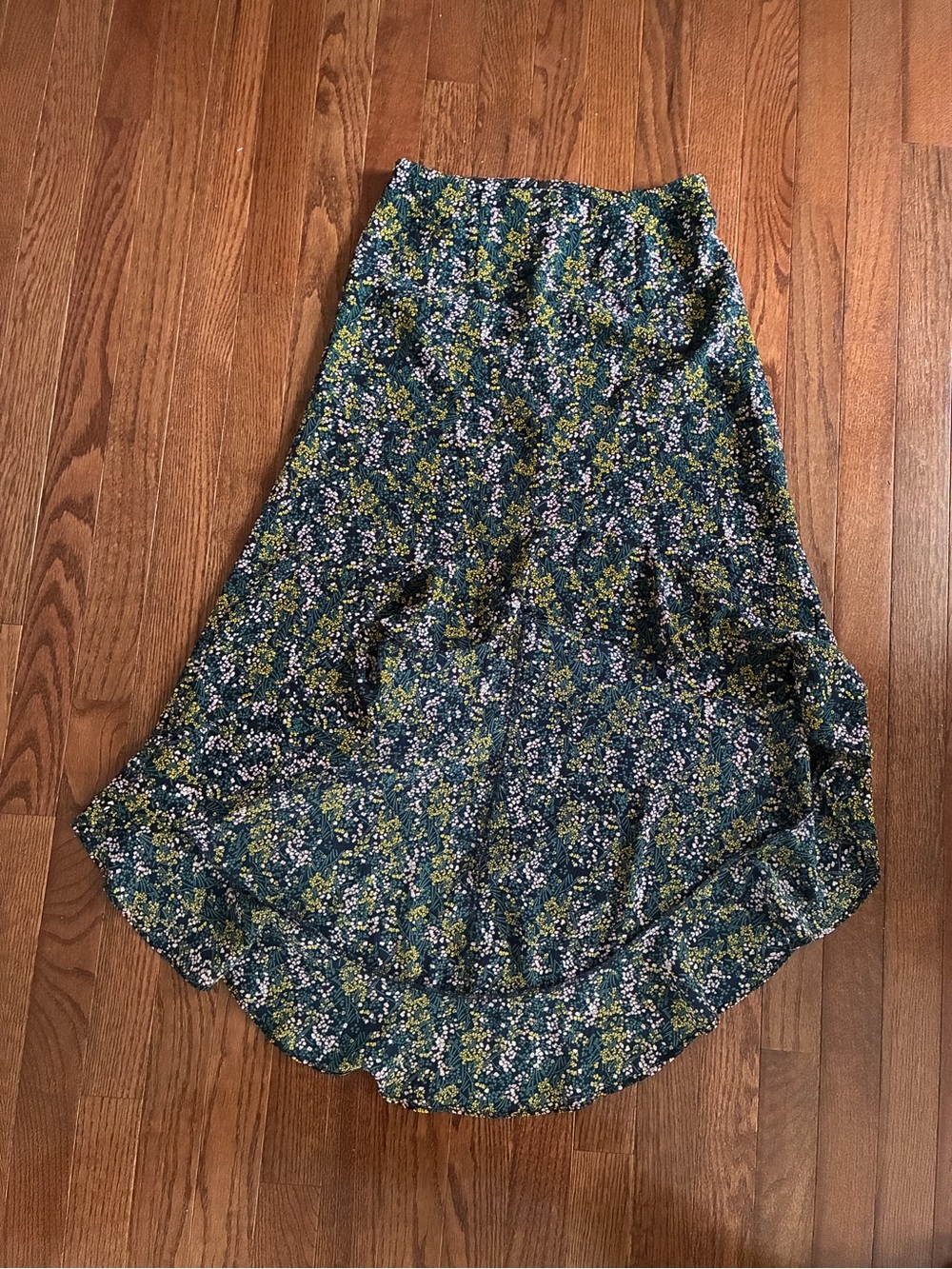 The Fifth Label Green Floral High-Low Skirt